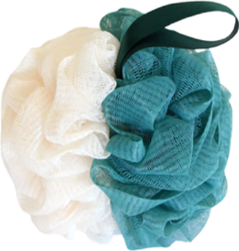 Мочалка для тела Cupellia SPA Шар Колор / O50 (белый/синий)