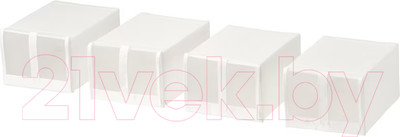 Набор коробок для хранения Swed house Flarkan 34.77.7236 (4шт, белый)