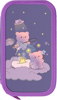 Пенал Schoolformat Мишки волшебники / ПК2-МВ (сиреневый)