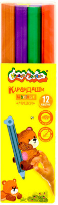 Набор цветных карандашей Каляка-Маляка Джамбо Мишки / КПКМ12-М (12цв)
