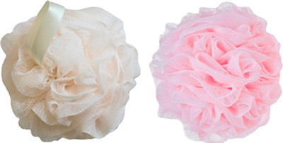 Набор мочалок для тела Cupellia SPA Н071-30 (розовый/кремовый)