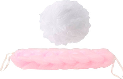 Набор мочалок для тела Cupellia SPA Н081 (белый-/пудровый)