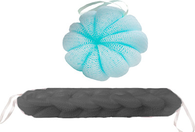 Набор мочалок для тела Cupellia SPA Н084 (голубой/серый)