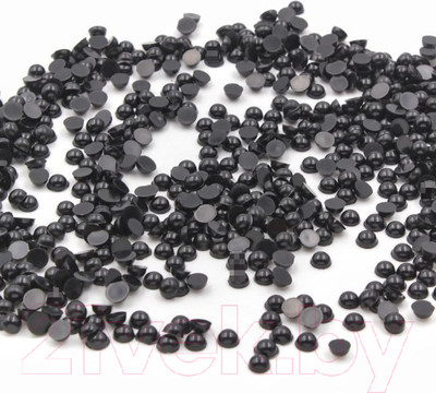 Набор глазок декоративных ХоббиБум Для игрушек клеевые 6мм (50г, черный)