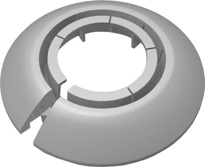 Розетта напольная Ideal Ф16-22мм 081 Металлик серебристый (2шт, флоупак)