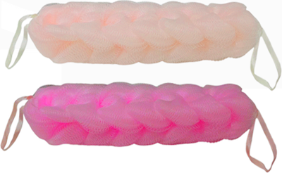 Набор мочалок для тела Cupellia SPA Н013 (бежевый/розовый)