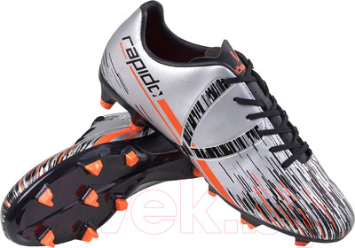Бутсы футбольные Jogel Rapido FG (р-р 32, серебристый/черный)