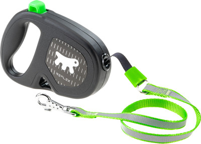 Поводок-рулетка Ferplast Flippy One Reflex L / 75097023 (шнур, зеленый)