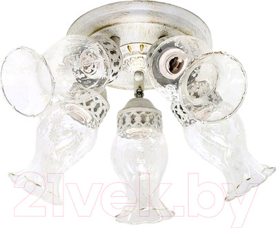 Люстра Aitin-Pro НПБ 02-5х40-102 / GH90670/5 (белый/золотая патина)