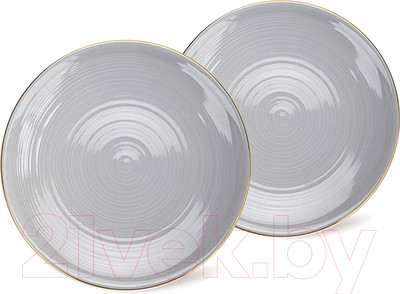 Набор тарелок Fissman Firmina 3685 (серый)