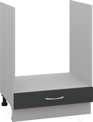 Шкаф под духовку Кортекс-мебель Корнелия Лира НШ60д (антрацит)