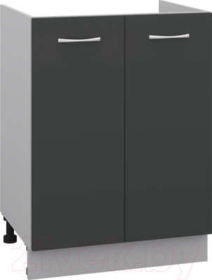 Шкаф под мойку Кортекс-мебель Корнелия Лира НШ60м (антрацит)