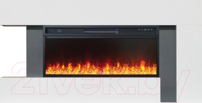 Каминокомплект Смолком Malibu V42 Vision 42 LED (бьянко белый/серый графит)