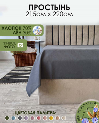 Простыня Mio Tesoro 220x215 Лен220Пр-9