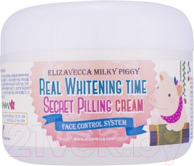 Пилинг для лица Elizavecca Milky Piggy Real Whitening Time Secret Pilling Cream (100мл)