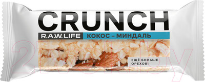 Набор протеиновых батончиков R.A.W. Life Crunch Кокос-Миндаль (12x30г)