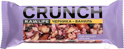 Набор протеиновых батончиков R.A.W. Life Crunch Черника-Ваниль (12x30г)