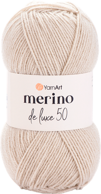 Пряжа для вязания Yarnart Merino De Luxe 50 50% шерсть, 50% акрил / 33 (280м)