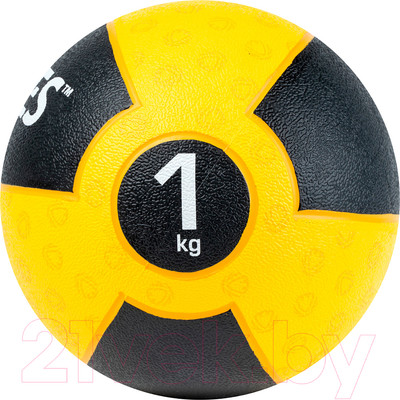 Медицинбол Torres AL00231 (1кг, желтый/черный)
