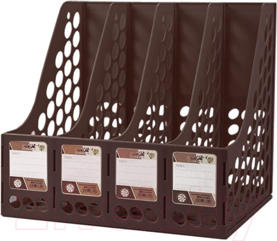 Лоток для бумаг Hua Jie HJ1804 (коричневый)