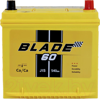 Автомобильный аккумулятор BLADE Asia JR 540A / 55D23R (60 А/ч)