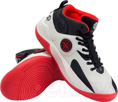 Кроссовки Jogel Launch MID (р-р 41, белый/черный/красный)