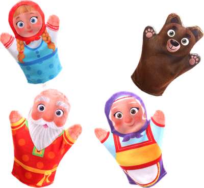 Набор кукол-перчаток Sima-Land Сказка Машенька и Медведь / 10518544