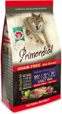 Сухой корм для собак Primordial Dog Mini Adult Trout & Duck MSP5106 (6кг)