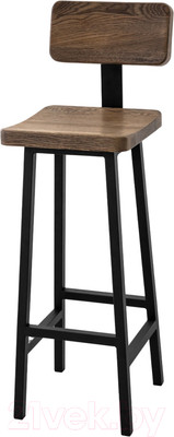 Стул барный Stal-Massiv HALLS-MS78 (дуб мореный/черный)