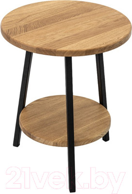 Журнальный столик Stal-Massiv CFT-42 (дуб натуральный/черный)