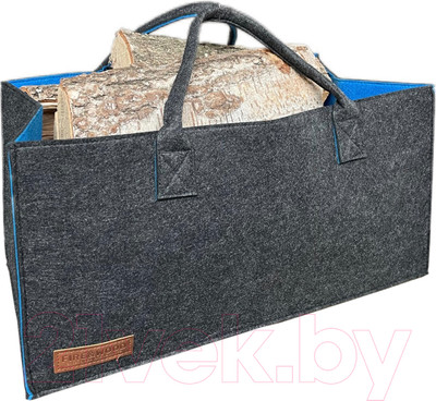 Сумка-переноска для дров Fire&Wood Riga 2 50х25х25 (темно-серый)