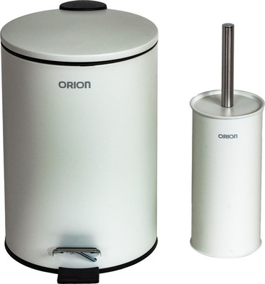 Мусорное ведро Orion Home 770071 с ершиком (7л, белый)