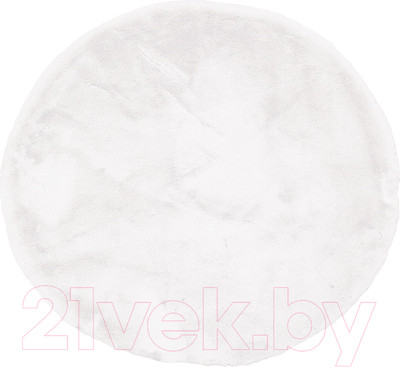 Коврик Sofi de Marko Плюшевый 100х100 / Ков-П-Б-100Д (белый)