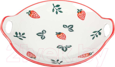 Блюдо ЭСТЕТ Клубника / ЭТ-73766