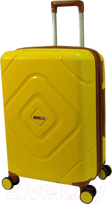 Чемодан на колесах Mironpan 23104 (S, желтый)