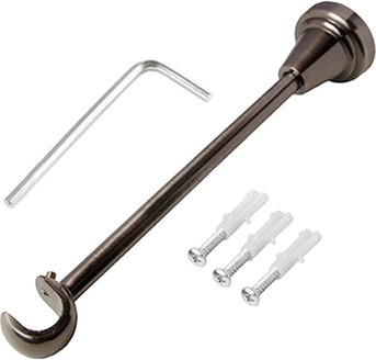 Кронштейн для карниза Lm Decor Одинарный D16мм (антрацит)