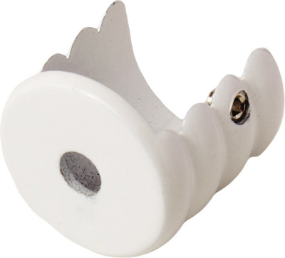 Кронштейн для карниза Lm Decor Торцевой D19мм (белый глянец)