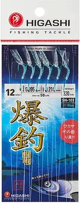 Комплект оснастки для приманки Higashi SH-101 UV Blue #12 / 04363