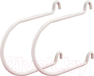 Набор крючков для стенки-органайзера Swed house Savaran 34.72.8650 (2шт, белый)