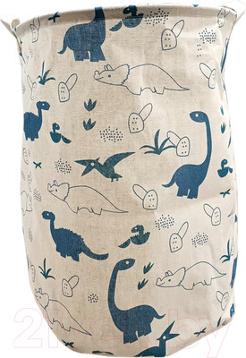 Корзина Swed house Norrstrom 34.18.3174 (белый с динозаврами)