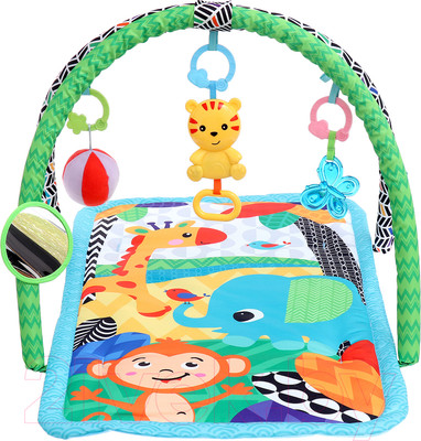 Развивающий коврик Sima-Land Любимый зоопарк 668-40 / 10135739 (синий)