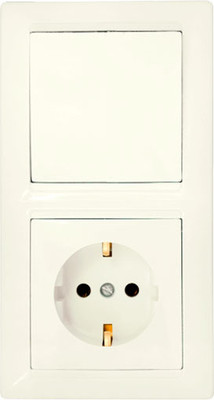 Блок выключатель+розетка Bylectrica Стиль В-РЦ-691 (бежевый)