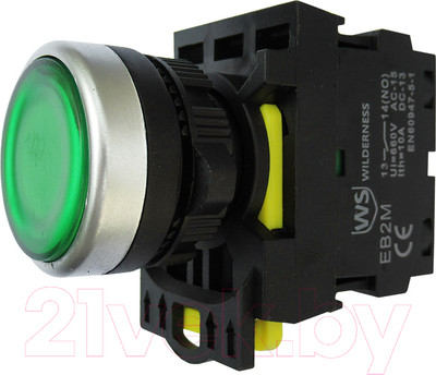 Кнопка для пульта Wilderness EB2M-A-10D/G 1НО / EB20009 (зеленый)