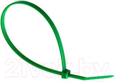 Стяжка для кабеля Fortisflex КСС 55119 (100шт, зеленый)