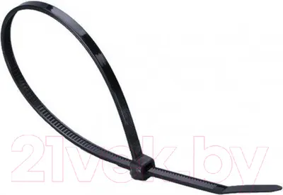 Стяжка для кабеля Fortisflex КСС 50282 (100шт, черный)