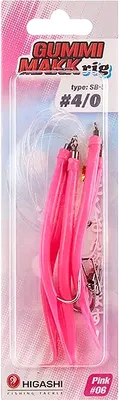 Комплект оснастки для приманки Higashi Gummi Makk rig SB5 #06 Pink #4-0 / 05270_4247