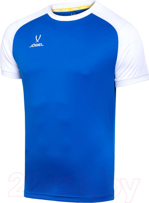 Футболка игровая футбольная Jogel Camp Reglan Jersey / JFT-1021-K (XS, синий/белый)