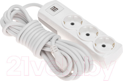 Удлинитель Rexant 13-4111 (белый)
