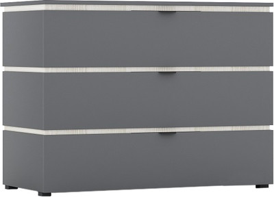 Комод Мебель-КМК 3Я Ривьера КМК 0970.17 (ясень снежный/графит)