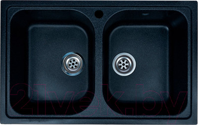 Мойка кухонная Granrus GR-785 W (черный)